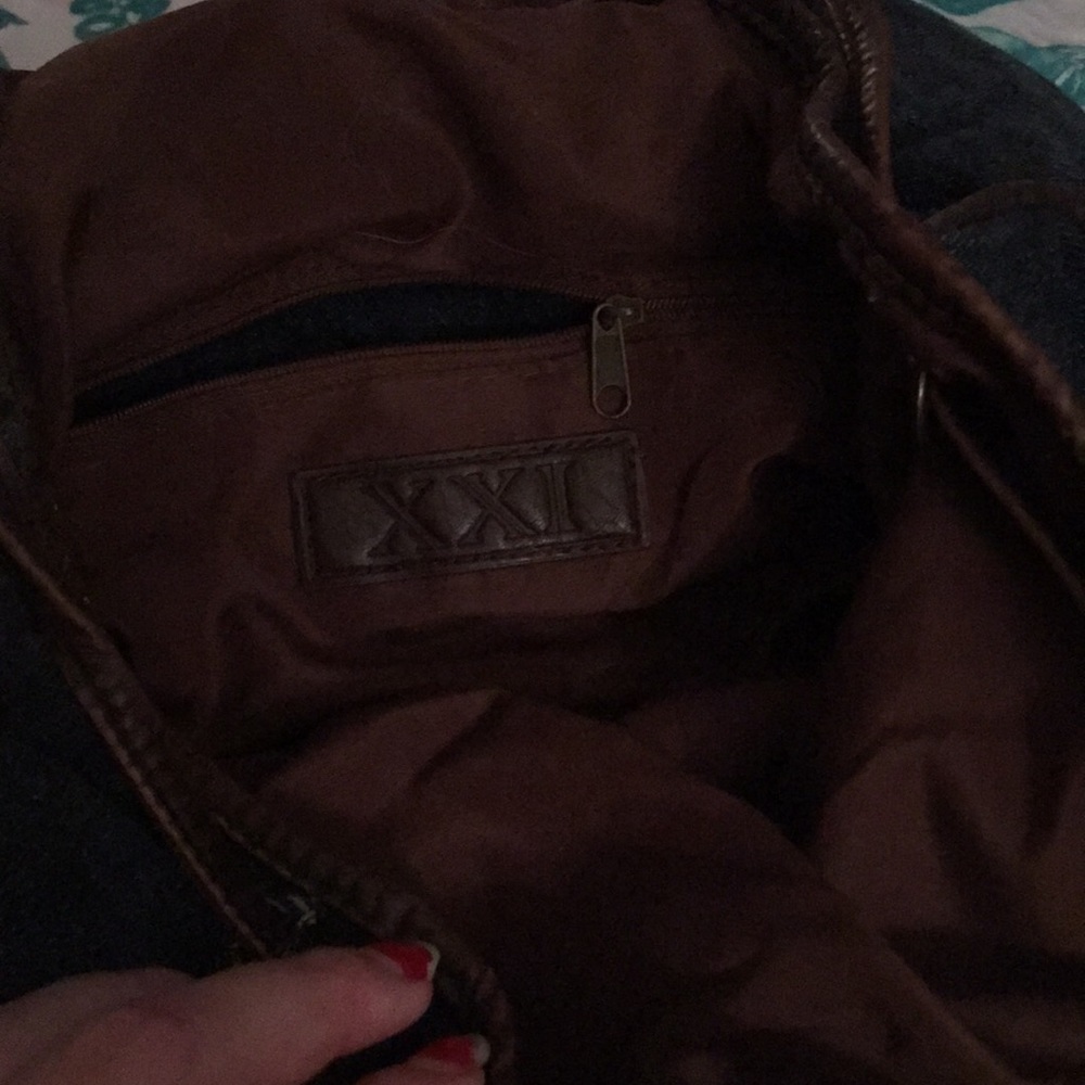 Boho jean Aztec pattern backpack - Picture 3 of 3